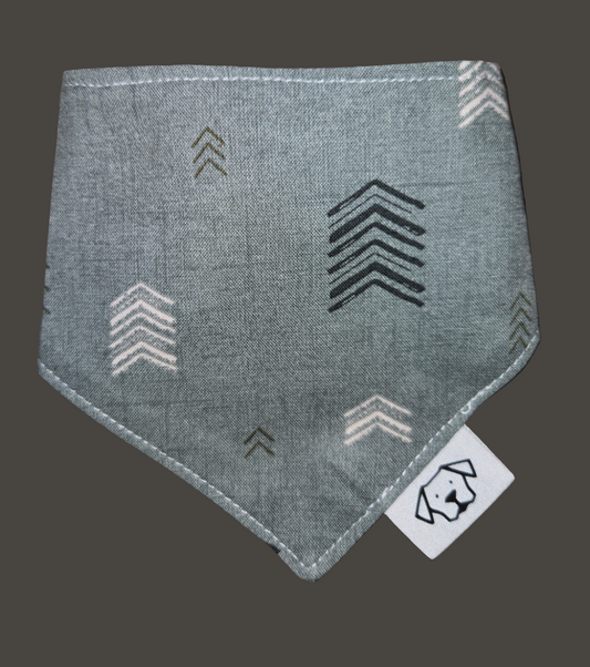 Extra Small Bandana - Green Arrow Pattern
