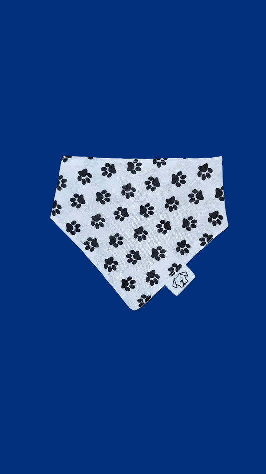 Small Bandana - Paw Print Pattern
