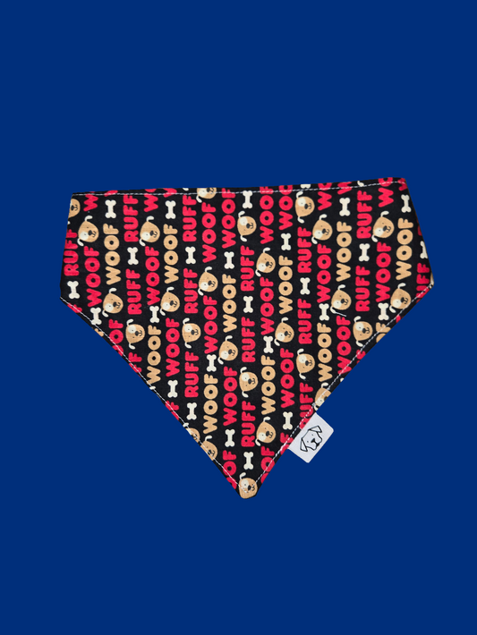 Large Bandana - Ruff Pattern