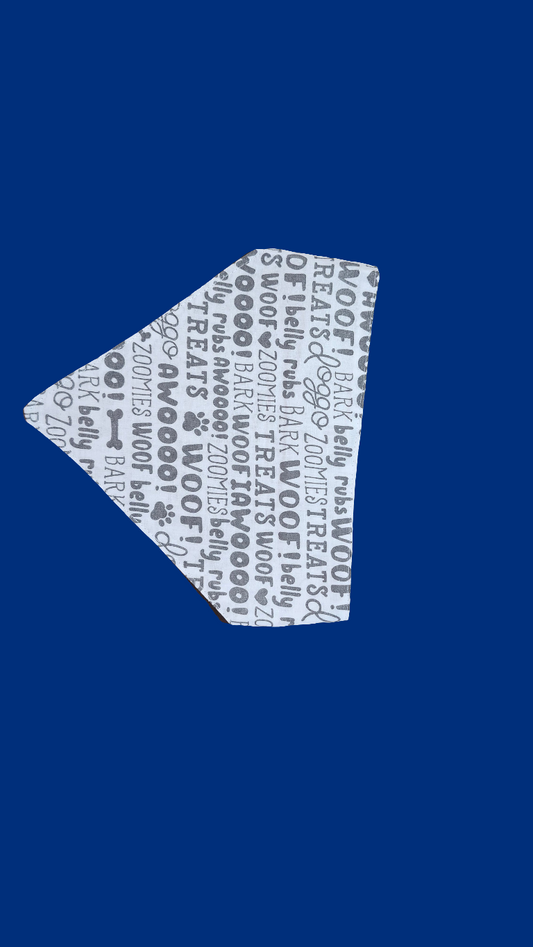 Large Bandana - Woof Pattern