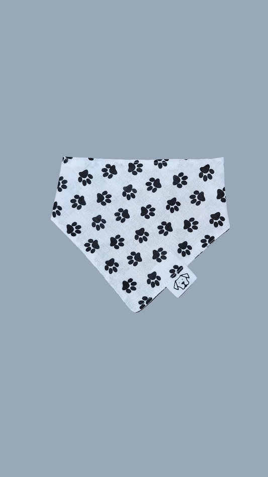 Small Bandana - Paw Print Pattern